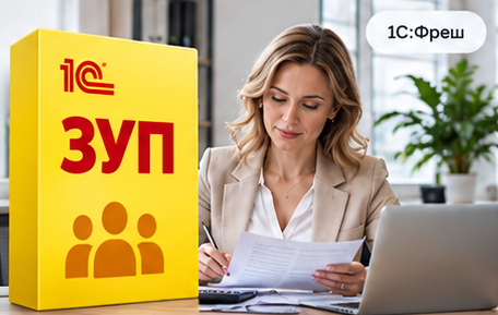 Иллюстрация 1С:Зарплата и управление персоналом: название конфигурации и рабочая ситуация