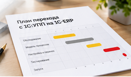 Иллюстративный пример плана перехода с УПП на ERP
